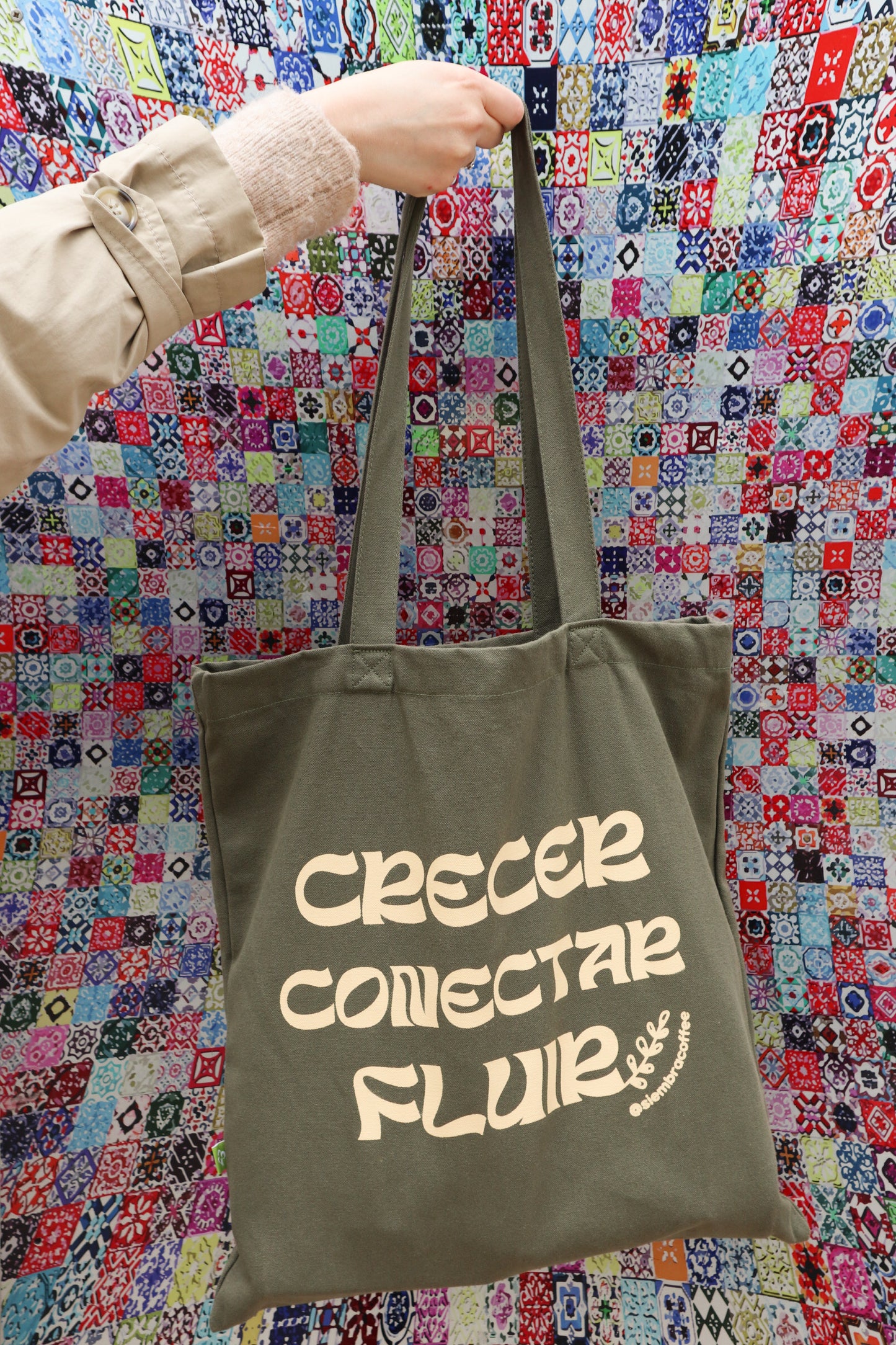 Tote Bag Crecer, Conectar, Fluir - Siembra Coffee